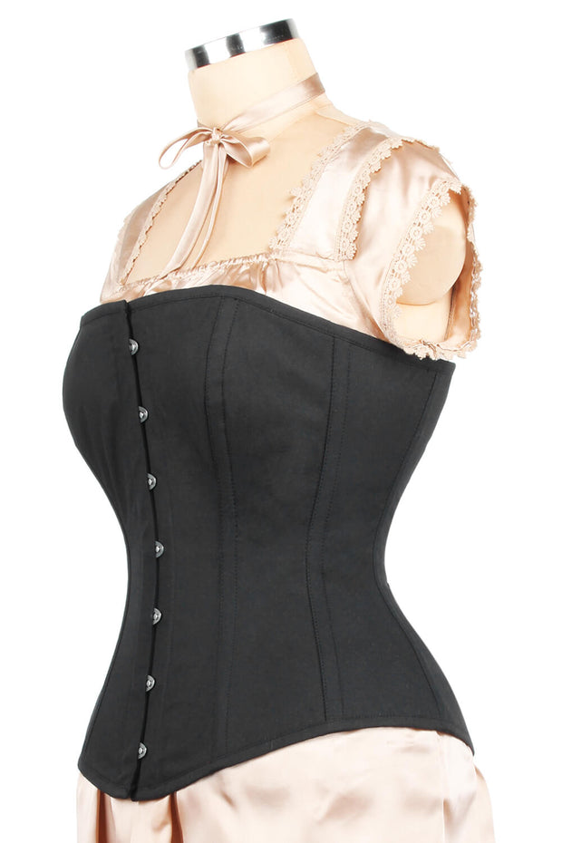 Edwardian Long Line Cotton Corset (ELC-401)