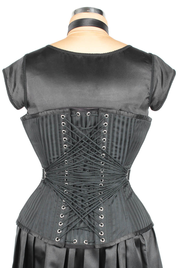 Edwardian Brocade Fan Lacing Corset (ELC-401)