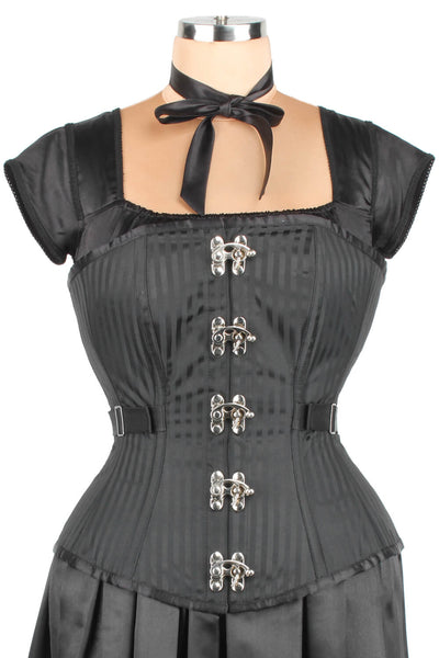 Edwardian Brocade Fan Lacing Corset (ELC-401)