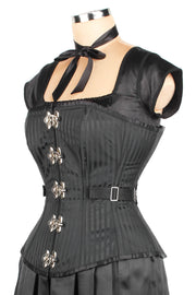 Edwardian Brocade Fan Lacing Corset (ELC-401)