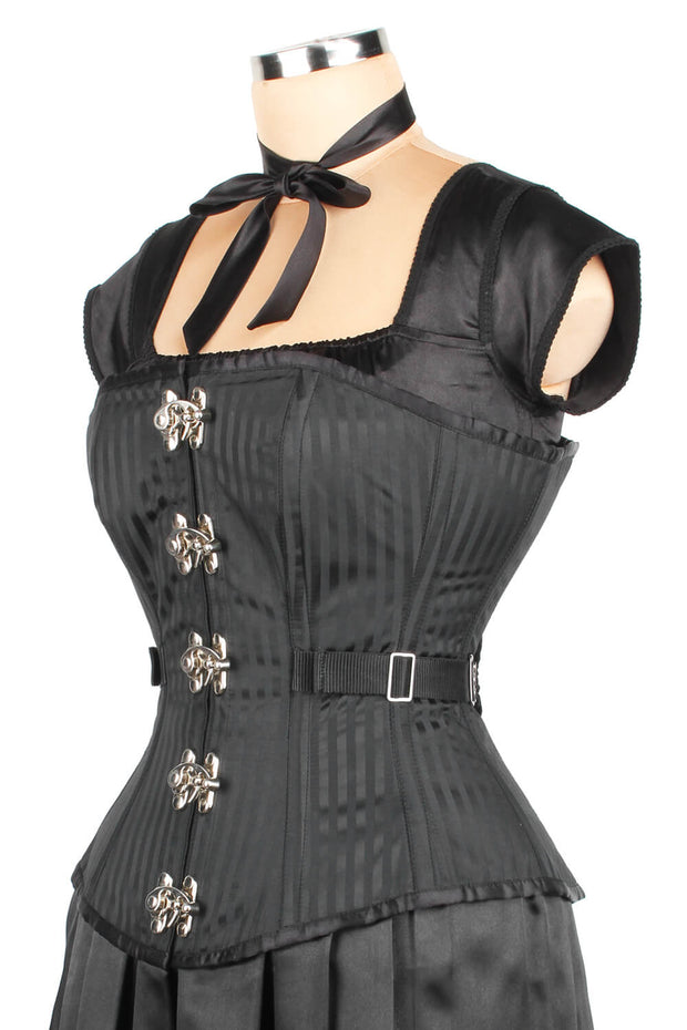 Edwardian Brocade Fan Lacing Corset (ELC-401)