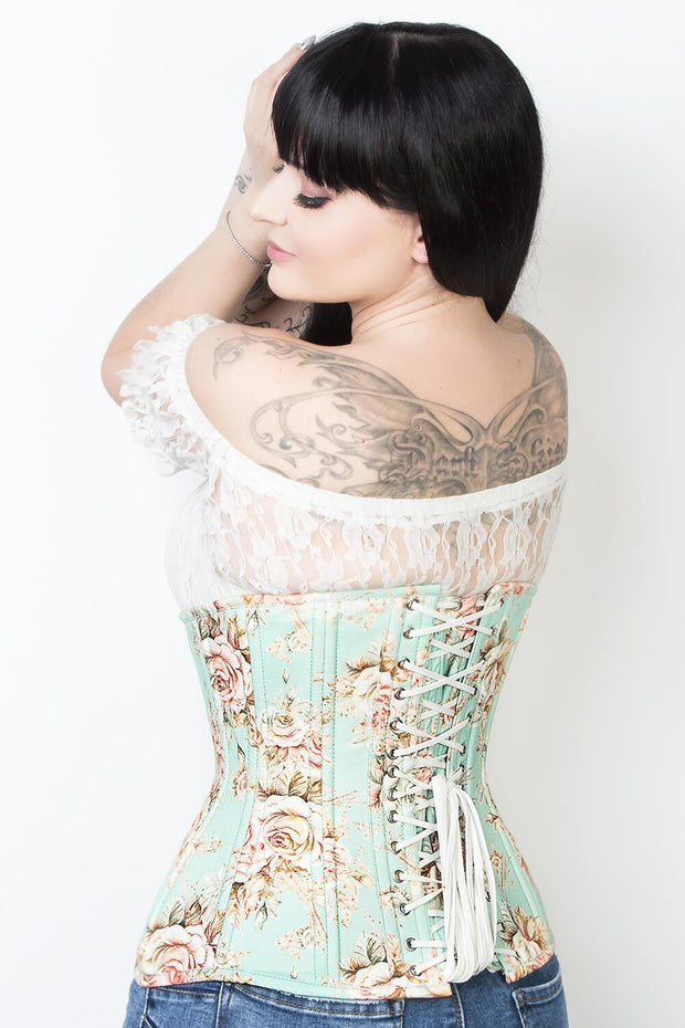 Cotton Printed Custom Made Waist Training Corset (ELC-102)