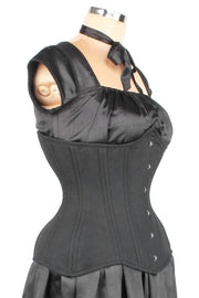 Black Cotton Waist Training Corset (ELC-102)