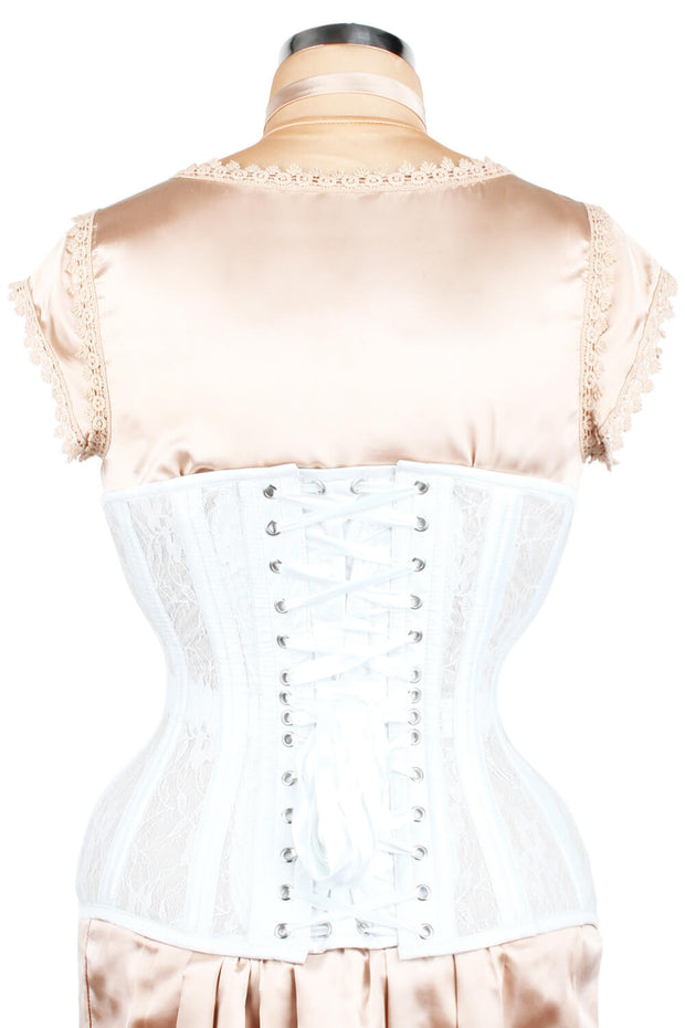 Mesh with Lace Overlay Waist Trainer Corset (ELC-102)