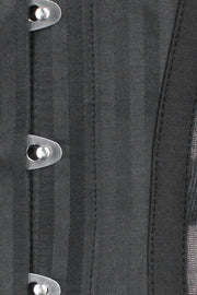 Black Mesh with Brocade Underbust Corset (ELC-501)