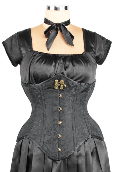 Brocade Underbust Waist Reducing Corset (ELC-501)