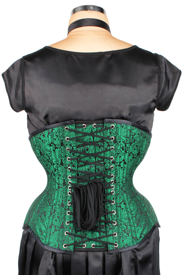 Steel Boned Brocade Underbust Corset (ELC-501)