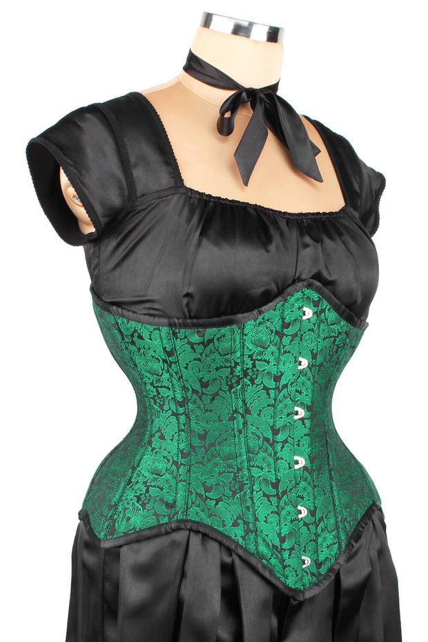 Steel Boned Brocade Underbust Corset (ELC-501)