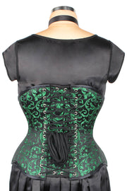 Brocade Underbust Steel Boned Corset (ELC-501)