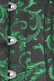 Brocade Underbust Steel Boned Corset (ELC-501)