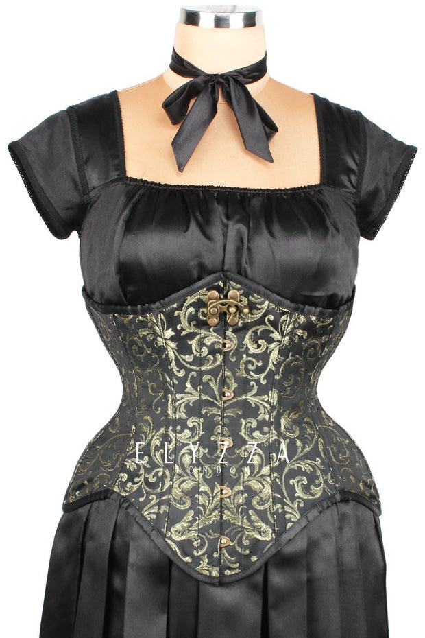 Steampunk Brocade Waist Reducing Corset (ELC-501)