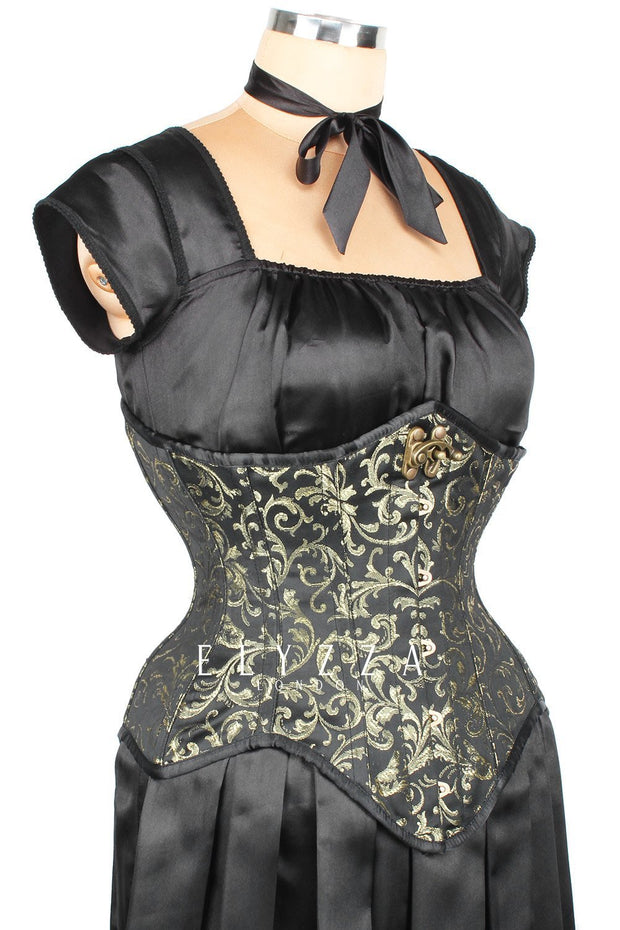 Steampunk Brocade Waist Reducing Corset (ELC-501)