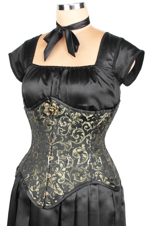 Steampunk Brocade Waist Reducing Corset (ELC-501)