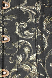 Steampunk Brocade Waist Reducing Corset (ELC-501)