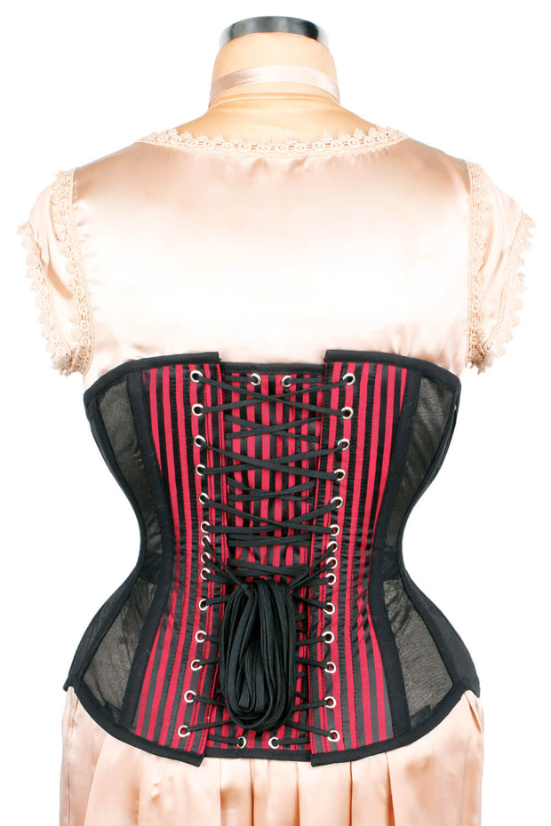 Steel Boned Mesh with Brocade Corset (ELC-501)