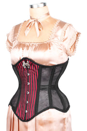 Steel Boned Mesh with Brocade Corset (ELC-501)