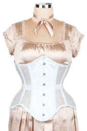 Mesh with Floral Brocade Underbust Corset (ELC-501)