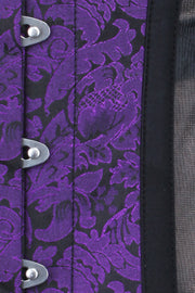 Mesh with Brocade Custom Made Waist Reducing Corset (ELC-601)