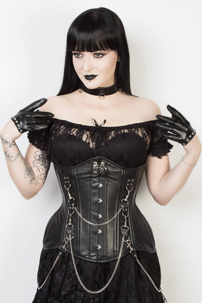 Leather Custom Made Gothic Waist Training Corset (ELC-102)