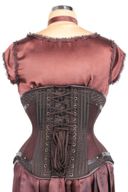 Mesh with Brocade Steampunk Corset  (501)