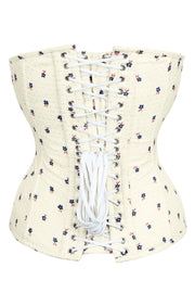 Overbust Brocade Steel Boned Corset (ELC-701)