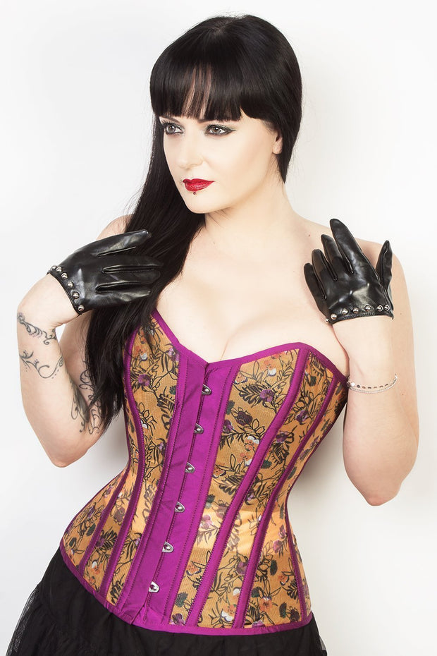 Floral Mesh Sweetheart Custom Made Corset (ELC-701)