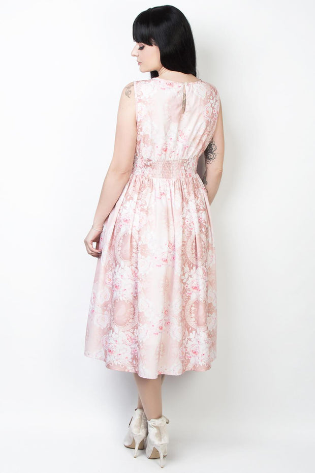 Elyzza London Floral Print Victorian Dress