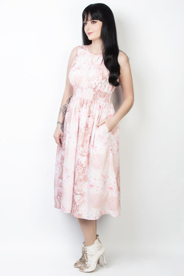Elyzza London Floral Print Victorian Dress