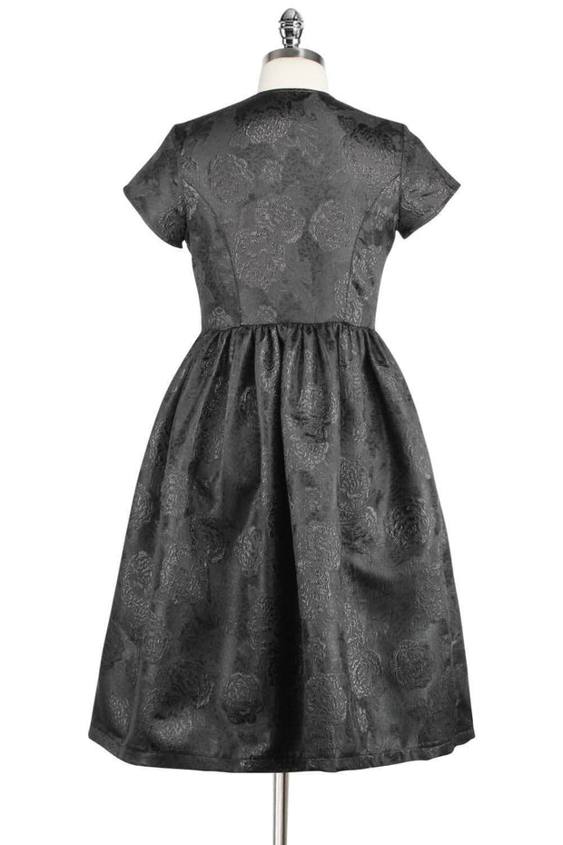 Elyzza London 1950s Style Fit and Flare Jacquard Dress