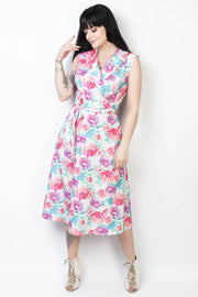 Elyzza London Floral Print Faux Wrap Dress