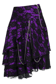Anushka Custom Made Gothic Lace Overlay Skirt