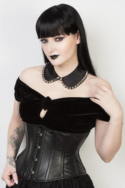 Underbust Waspie Plus Size Leather Corset