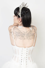 Underbust Custom Made Waspie Mesh with Lace Corset