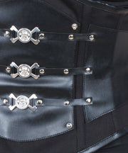 Leilany Gothic Cotton Black Underbust Corset