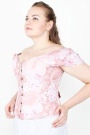 Ilinca Cotton Lined Floral Overbust Corset
