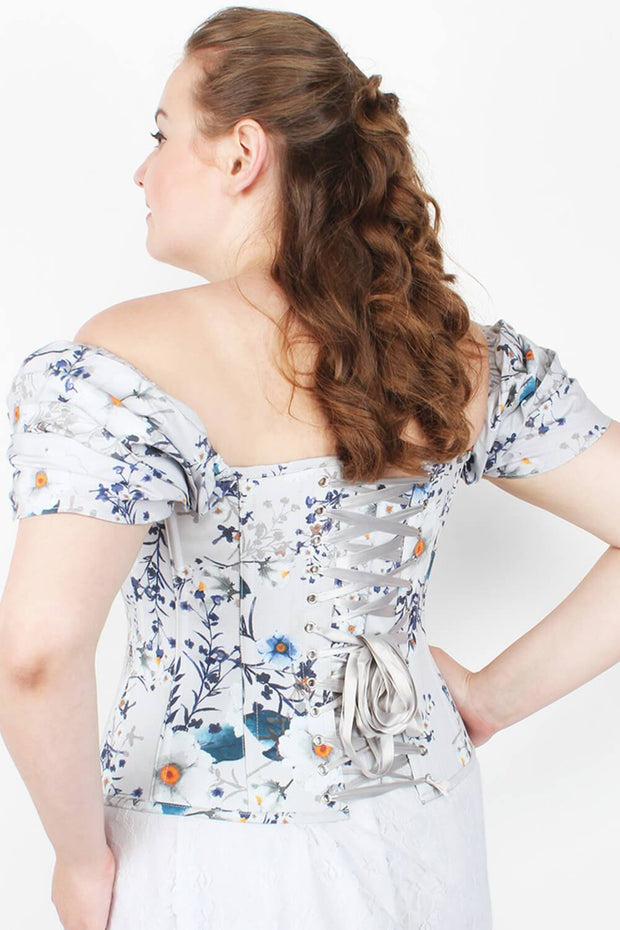Mylee Floral Cotton Lined Overbust Corset