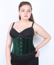 Anniston Emerald Green Velvet Underbust Corset