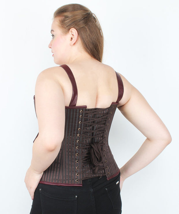 Kinzlee Brown Brocade Steampunk Corset