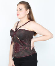 Kinzlee Brown Brocade Steampunk Corset