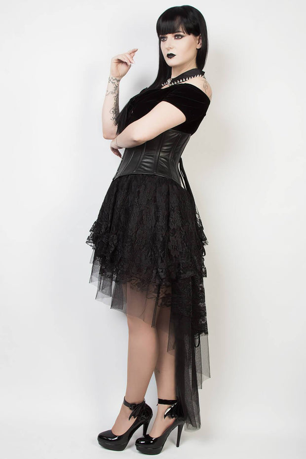 Kirby Black Lace Gothic Skirt