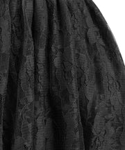 Kirby Custom Made Black Lace Gothic Skirt