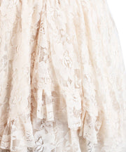 Langley Custom Made Ivory Lace Gothic Skirt