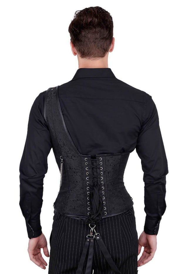 Abraxas Custom Made Brocade Gothic Men's Corset