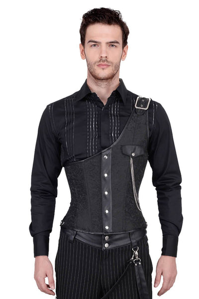 Abraxas Custom Made Brocade Gothic Men's Corset