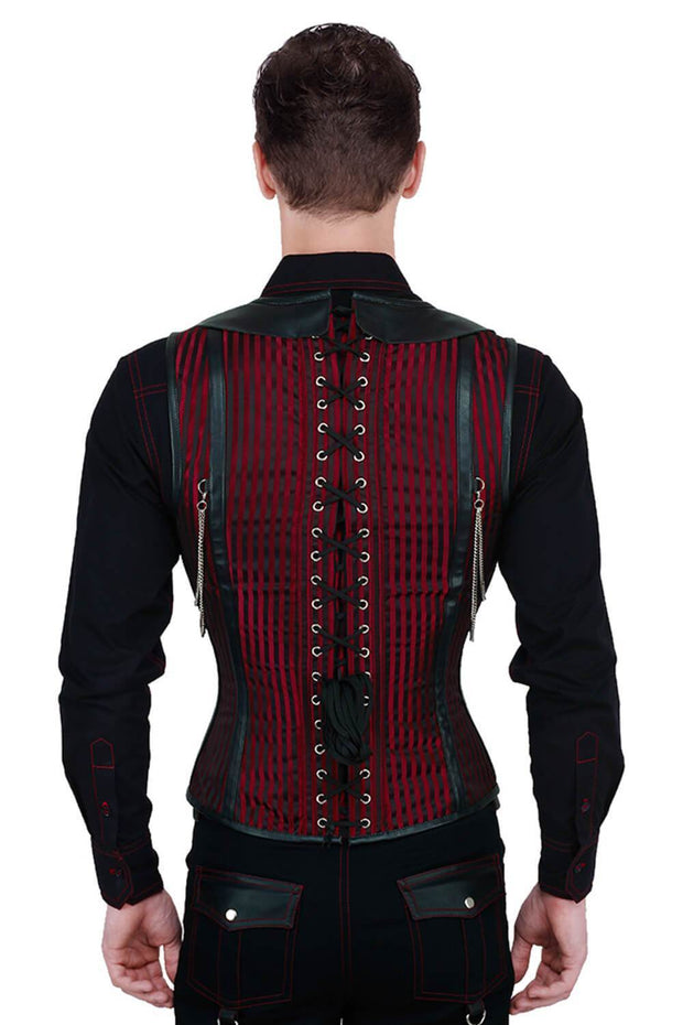 Alaric Custom Made Steel Boned Gothic Men's Corset