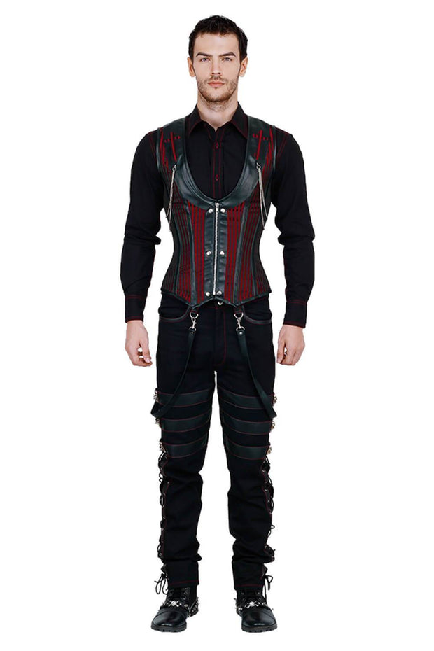 Alaric Custom Made Steel Boned Gothic Men's Corset