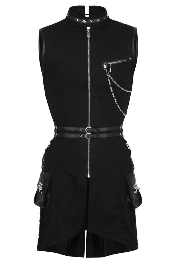 Azrael Custom Made Cotton Gothic Men's Overchest Corset