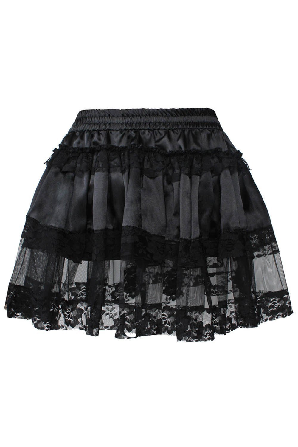 Black lace top tutu skirt