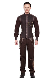 Dankmar Steampunk Men's Overchest Corset