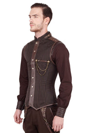 Dankmar Steampunk Men's Overchest Corset